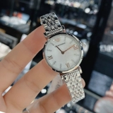 Armani, водонепроницаемый кварцевый циферблат, женские часы, 28mm, маленький циферблат