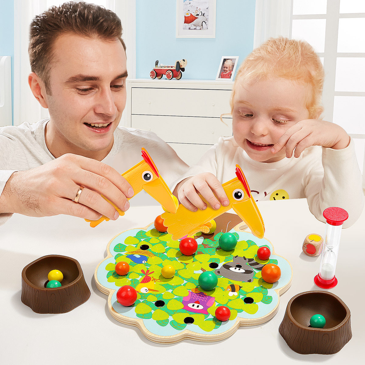 Montasori Children Early Education Puzzle Fine Action Training Parent-child Interactive Tabletop Games Toys 1-2-3