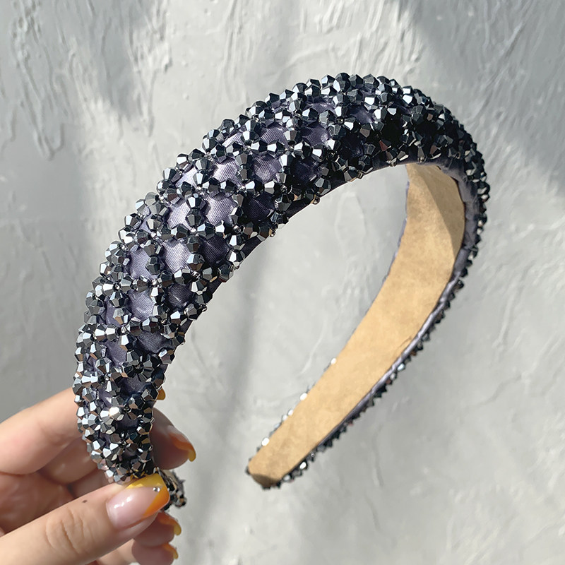150g Weight Headwear Classification Couple Gender Grey, Pink, Blue, Black Color Korea Simple Artificial Pearl Lady Headband Wholesale 8