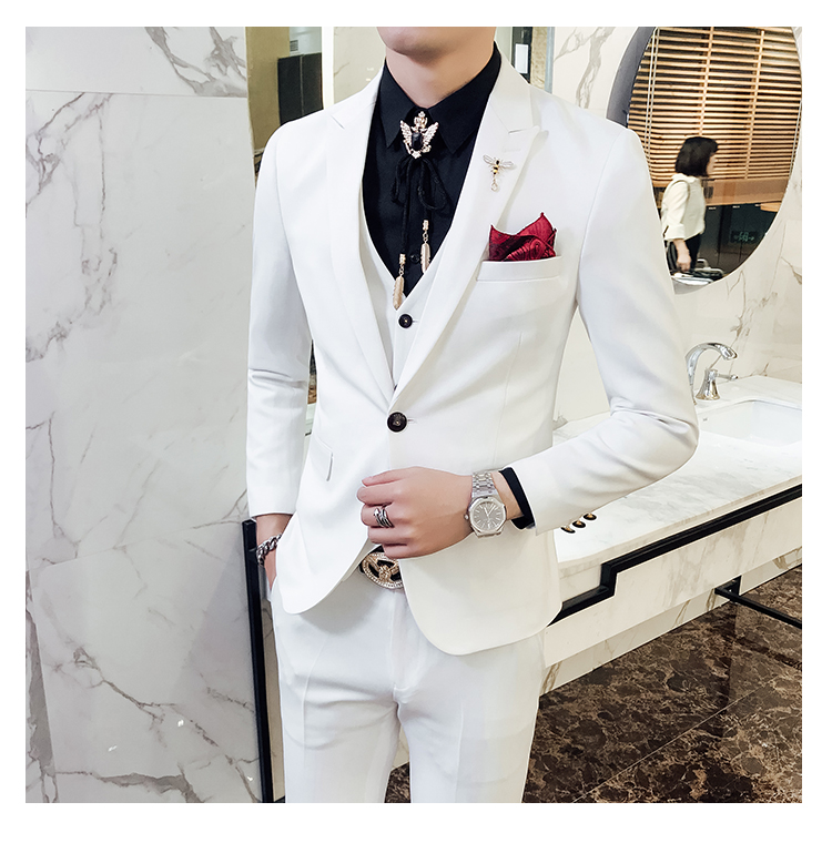 Trường đêm nam mẫu phù hợp với nam phù hợp với giới trẻ Slim Phiên bản Hàn Quốc của nhà tạo mẫu tóc kiểu Anh shop thời trang nam 