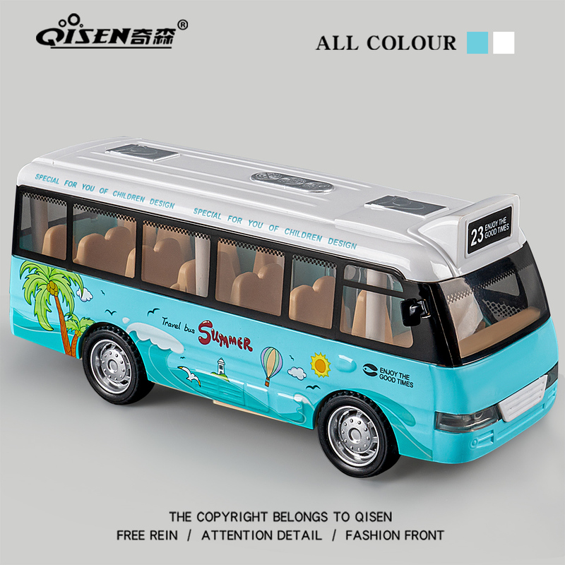 Children's Large Toy Bus School Bus Model Realistic Baby Bus Model for Boys Aged 3 to 6 New Model