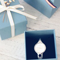 Foggy Blue Teenage Girl Bracelet Bracelet Watch Ring Ear Nail Ring Necklace Neckline Red Trumpet Gift Bag Adornment Jewelry Containing Box