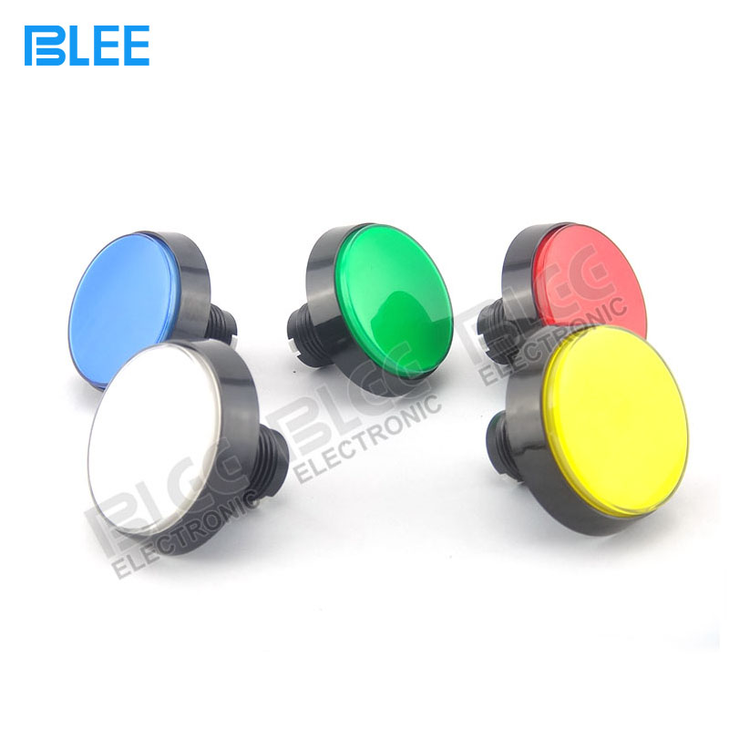 Diameter 60mm Flat round Black Edge Button console with micro-bracket with lamp button Console Accessories