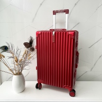 Married suitcase red wedding suitcase separated mute Wheel password box large capacity dowry box