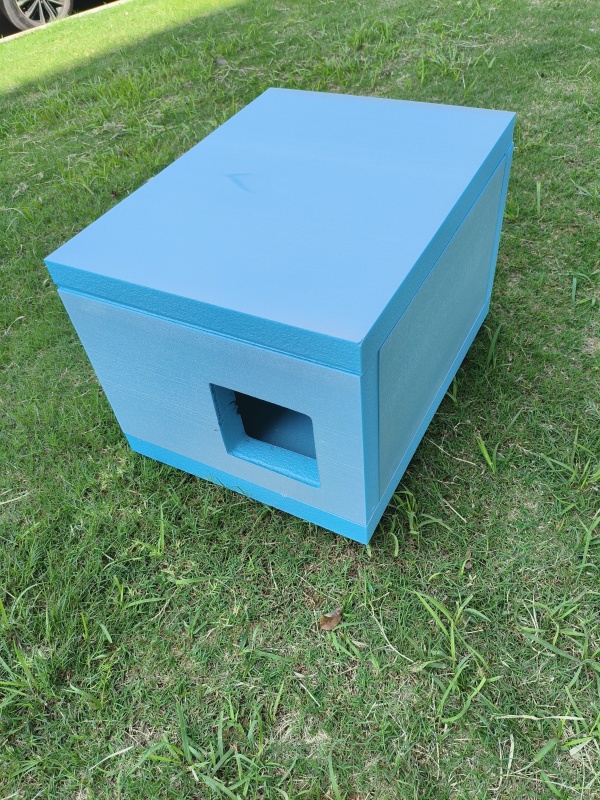 F Model 4.5cm Thick B1 Reinforced Flame-Retardant Extruded Board Stray Cat Shelter, Dimensions 58*44*38, Requires Assembly