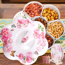 Large number Doge fruit boxed Melamine Fruit Pan Home Living Room Dry Fruits Pan with cover Fashion modern European-style Candy Box