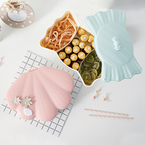 Candy box Cartoon shaped fruit tray European-style home living room dry fruit cartridges lid sealed creative snacks disc Disc Compartment