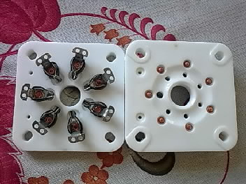 New Silver - plated 3CX1500A7 Vacuum tube holder Early ceramic 3CX1500A live spot promotion