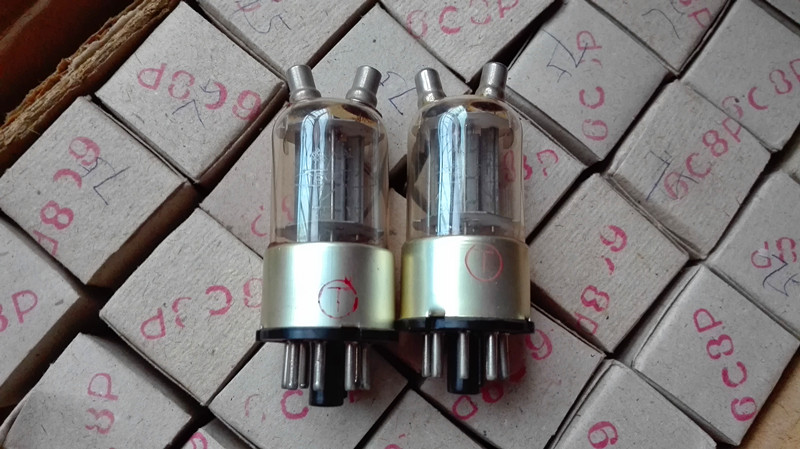 New dawn 6C8P vacuum tube T-class 6C8C conversion tube seat can replace 6SN7 6N8P ECC32 CV181