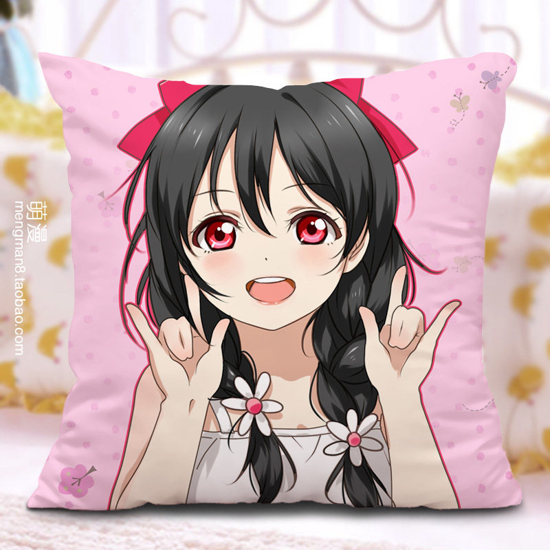 LOVELIVE Pillow Anime Peripheral Pillow Minami Kotori Maki Nicole Pillow Core Pillowcase Double-sided Picture