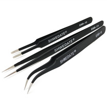 Anti-static tweezers high hardness ultra-fine curved tip tweezers pointed tweezers flat tip tweezers clips