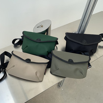 High-end Oxford canvas small square bag wide shoulder strap envelope bag 2022 new Japanese and Korean fashion chest bag Messenger womens bag