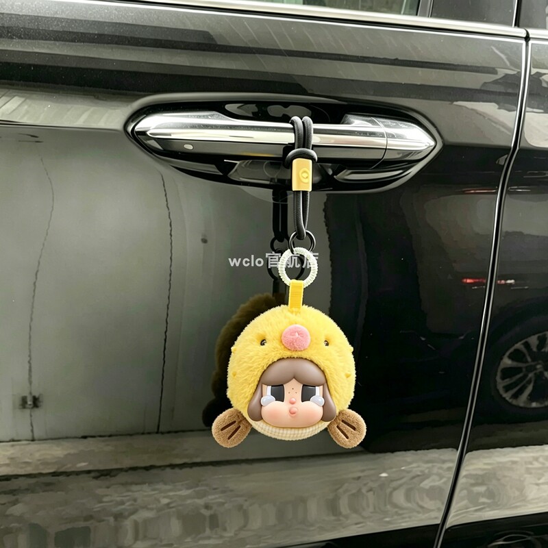 Suitable for Crybaby Tears into the Sea Series Pufferfish Car Door Handle Lanyard Special Lanyard Pendant Rope