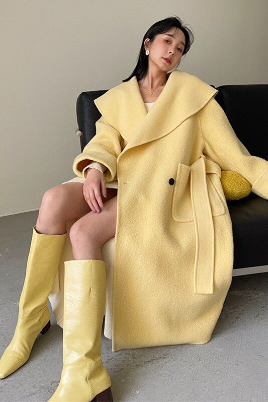 Imported Suli high density wool minimal overhead and long coat