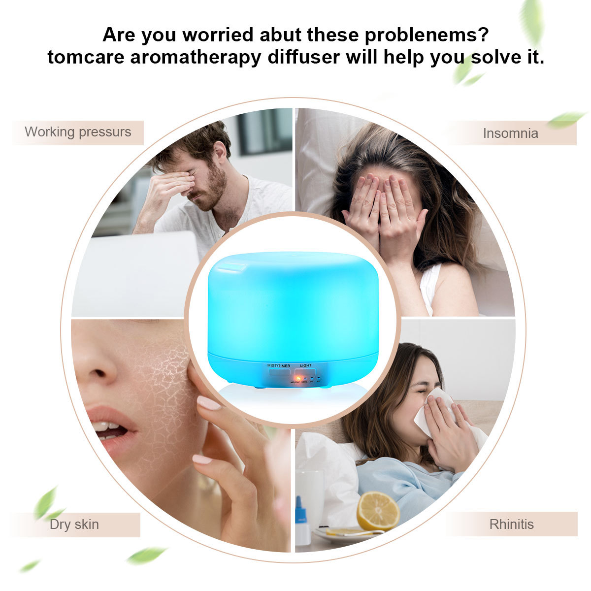 Máy tạo độ ẩm hương liệu siêu âm Máy khuếch tán hương thơm Máy tạo độ ẩm - Máy giữ ẩm máy tạo độ ẩm baseus