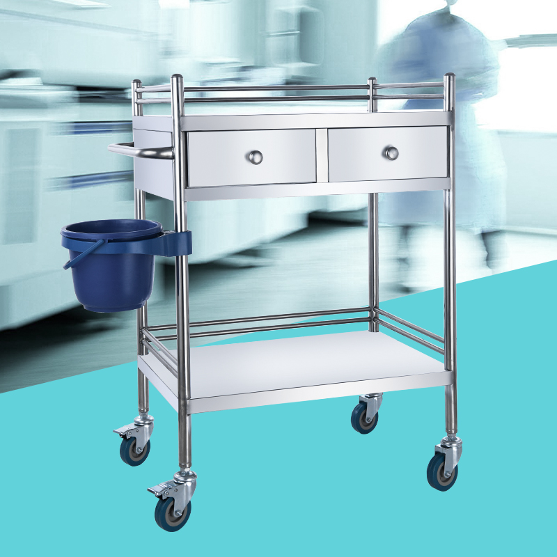Stainless steel medical cart surgery medical cart beauty cart multi-function instrument treatment cart