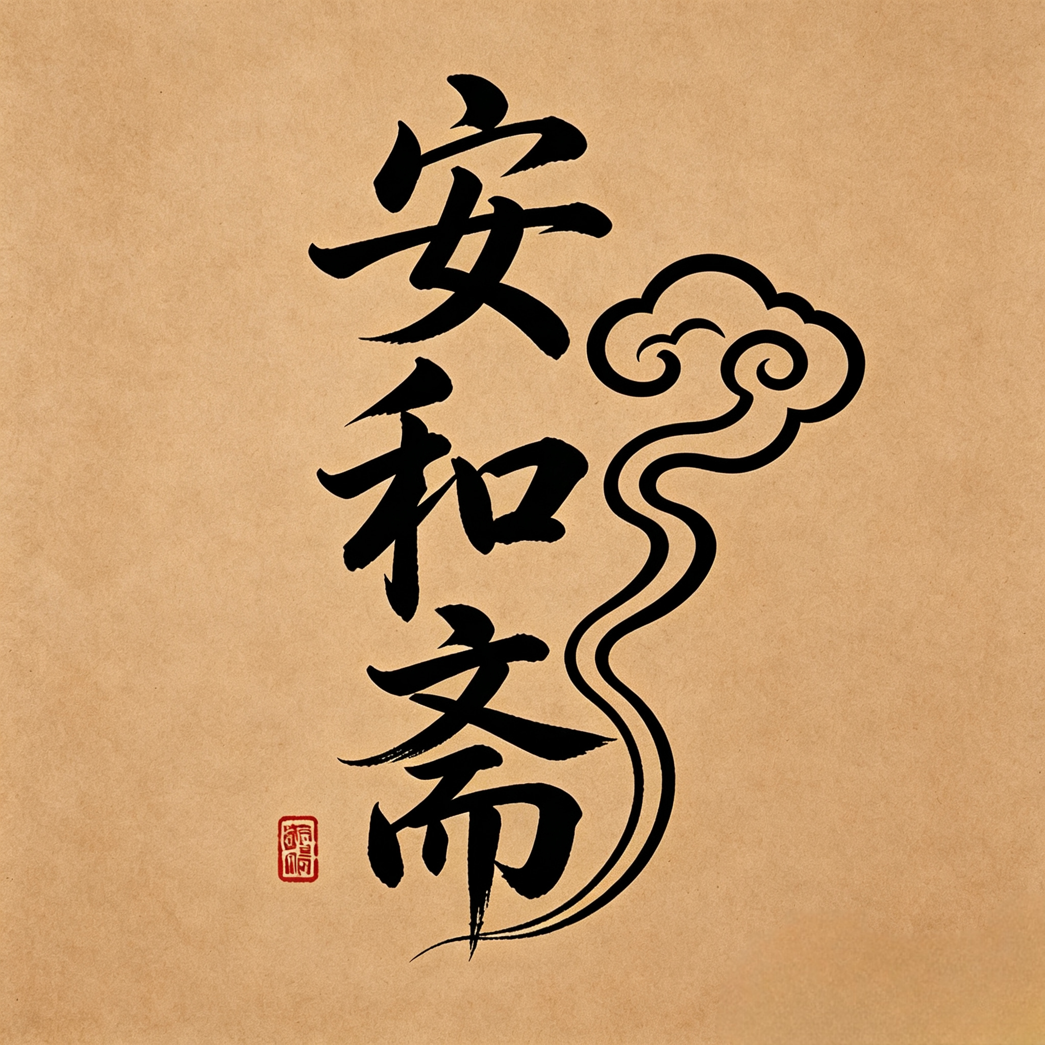 安和斋书法真迹定制店的LOGO