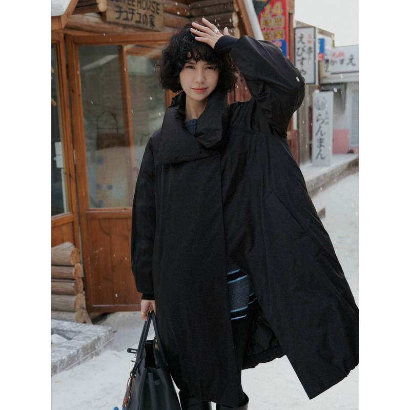 Tt Designer [Annual Goose King] Warm, Windproof, Magnetic Buckle, Waterproof White Goose down Jacket for Women, Winter Coat