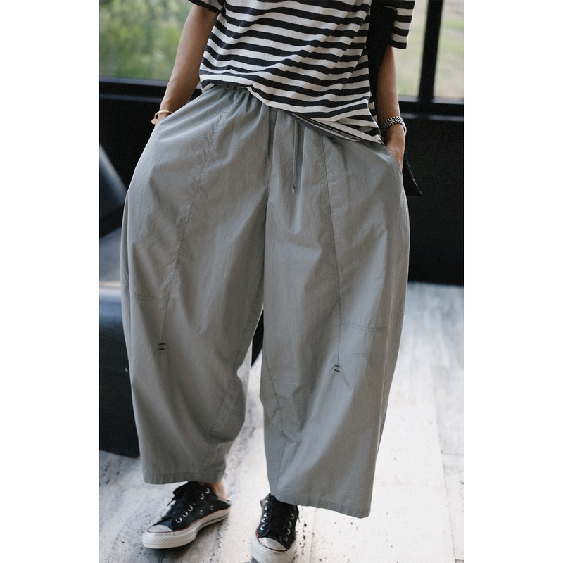 Tt Designer [Yu Sheng] High-End Loose Slimming Casual Pants for Women, New Summer Versatile Wide-Leg Balloon Pants