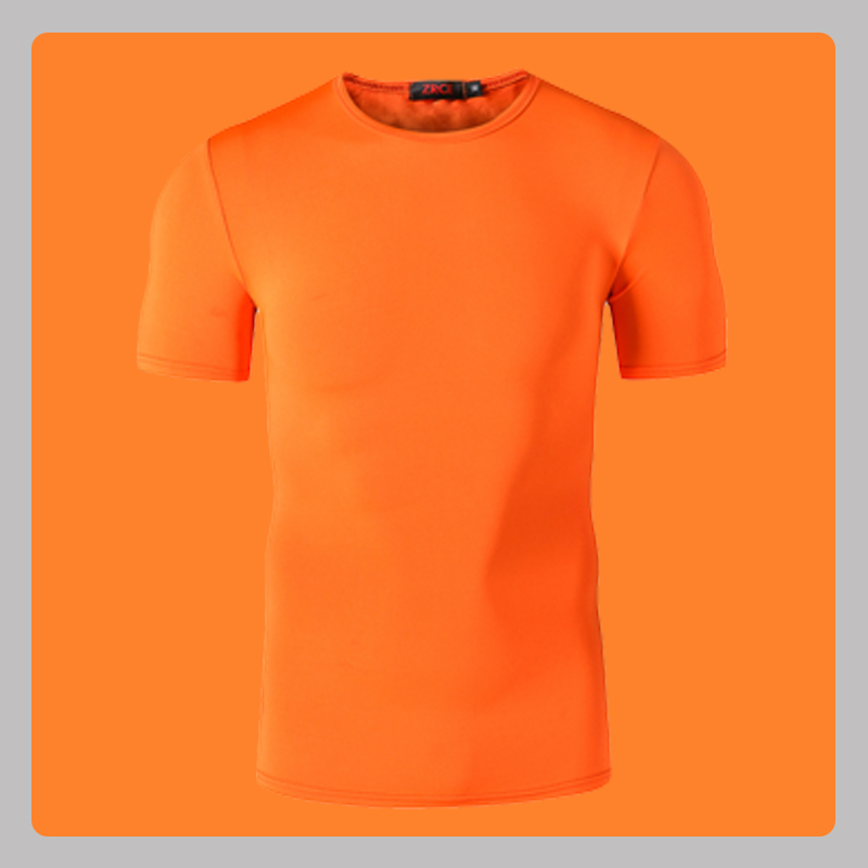 Men's fitness short-sleeved quick-drying high-elasticity slim-fit clothing sports half-sleeve breathable fitness clothing running T-shirt bottoming