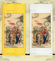 Wind and rain and thunder and lightning portrait Wind Bo Yu Shi Lei Gong Electric mother Land and water painting Taoist fairy portrait Taoist Painting Taoist statue