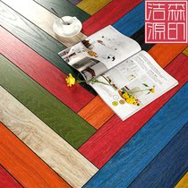 Powder blue yellow green white colorful herringbone parquet reinforced composite wood floor 12mm factory direct color floor