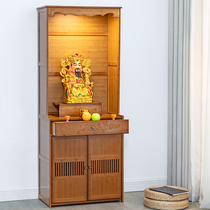 Shrines column cabinet altar home fo ju gong tai buddha stand wealth Idol cabinet shrine economy honors table shen tai