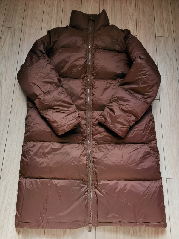 Foreign Order, Chocolate Color, Filled with White Duck Down, Long down Jacket Foreign Order, Chocolate Color, Filled with White Duck Down, Long down Jacket