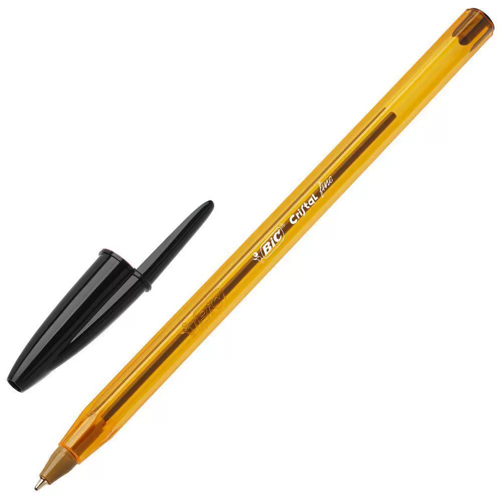 Ручка кристальная BIC Bik Cristal Crystal Pen Crystal 1.0 0.7 мм Черная Красная Руководство Penbeat Pen Penbeat