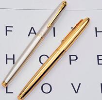 Collection 90s immortal 815 all-copper gold stick Silver stick Gold-plated mesh silver Iridium gold pen Calligraphy practice pen