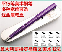Parallel Pen Fine Art Pen Stash English Calligraphy Gothic body Roman body italian body metal pen box