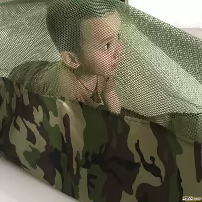 Camouflage crawling tunnel kindergarten toy baby drill hole camouflage half Net crawling tube Kindergarten Military activities
