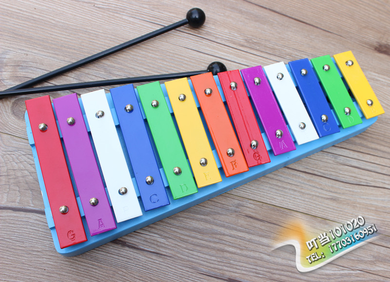 Nhạc Orff gõ piano trẻ em bộ gõ giáo dục đồ chơi 13 âm thanh piano nhôm chơi piano mẫu giáo thép đồ chơi cho bé 2 tuổi