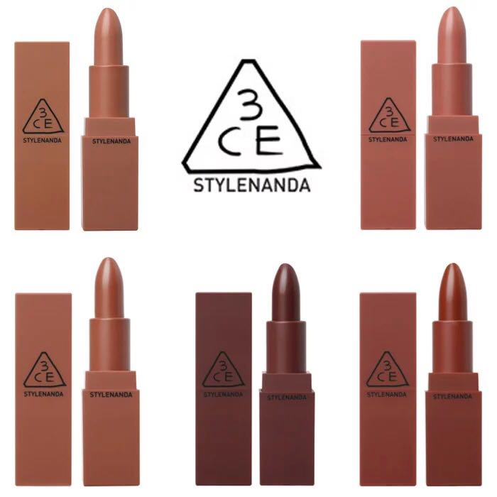 韩国 STYLENANDA 3CE情调配方秋冬系列口红哑光雾面唇膏吃土南瓜