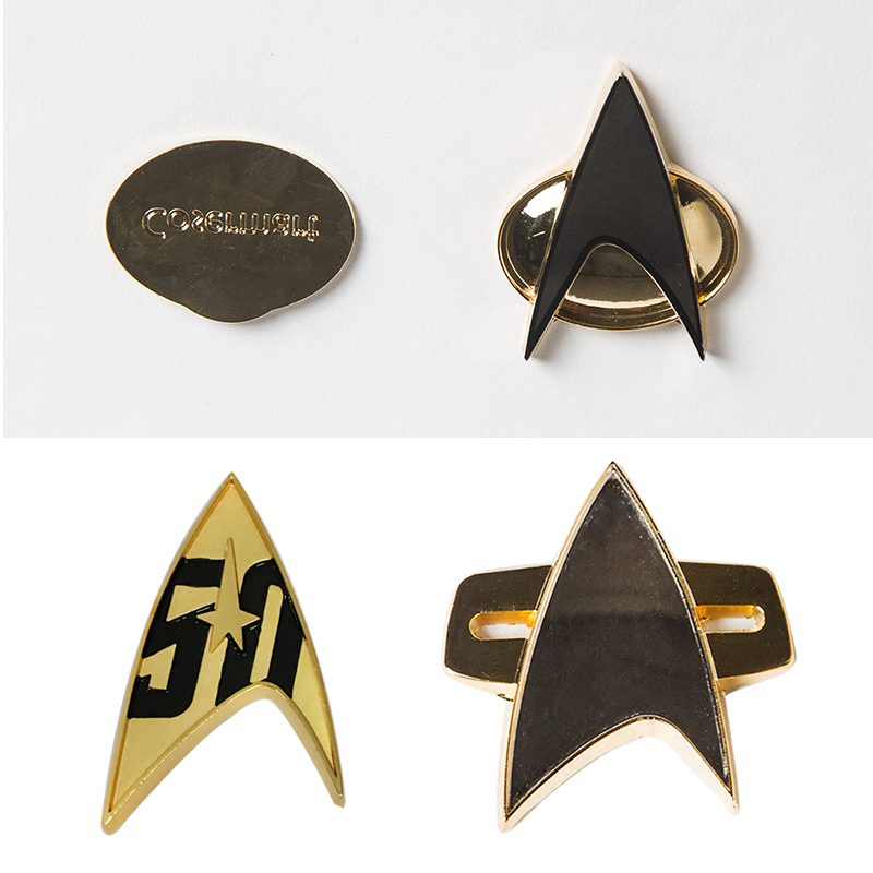 Stars International Battle Metal Badges StarTrek Ship Captain Sailing the Next Generation 50 Anniversary Magnet Badge