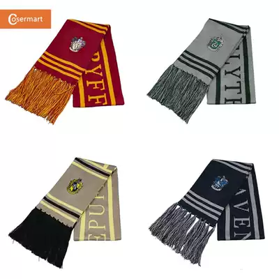 Harry Potter Scarf cos Gryffindor College 4 departments with thick and extended tassels for men and women