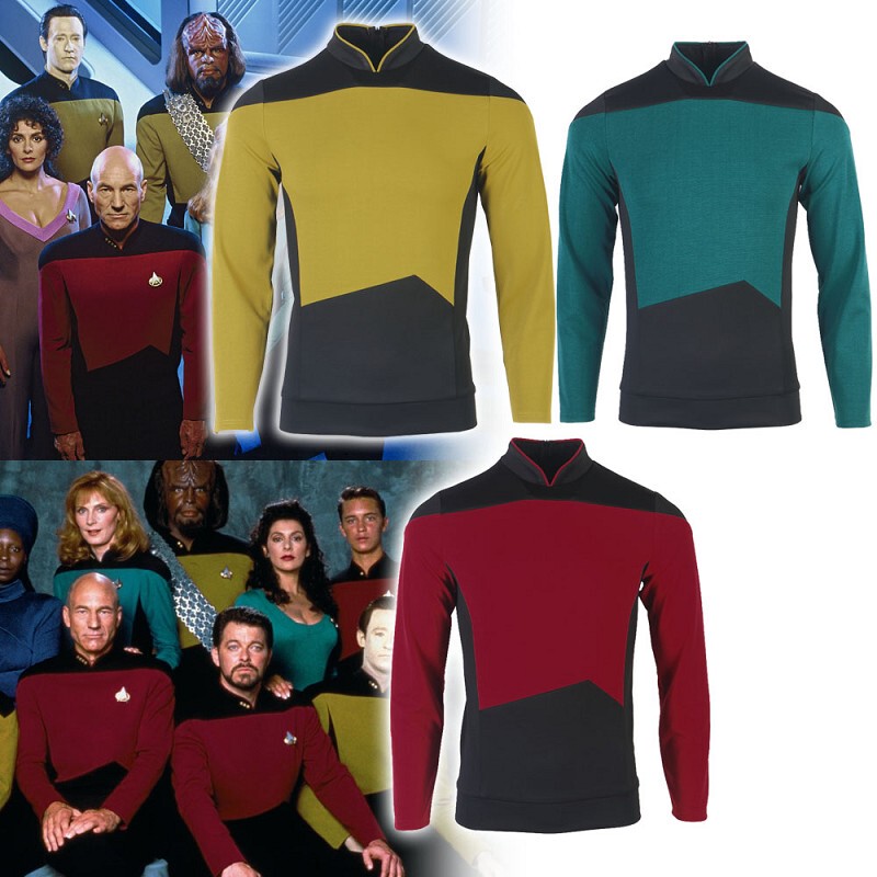 Star Trek Next Generation Series Tng Uniform Cosplay Clothing Peripheral Captain's Same Style Top
