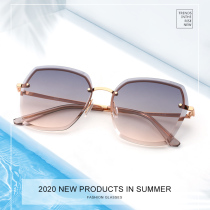 Sunglasses Womens Big face thin Korean mens ins sunglasses 2020 tide Net red with sunglasses trend personality