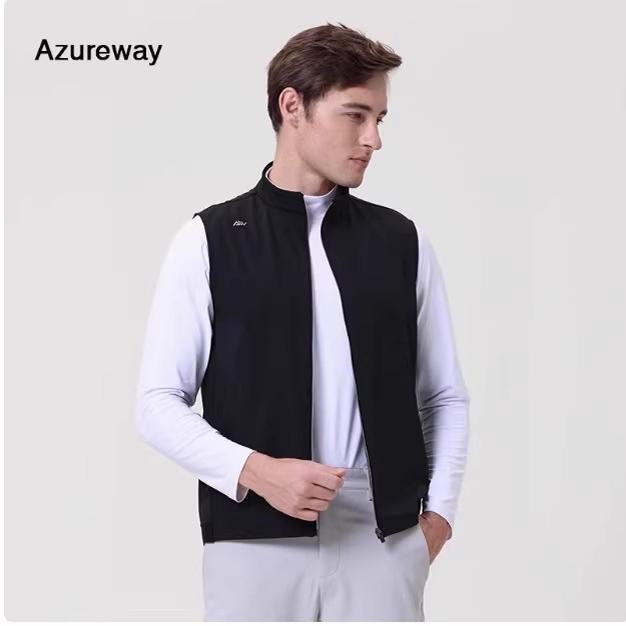 Special Offer: Aw Le Wei Golf Fleece Vest Men's Jacket, Rainproof Sports Men's High-End Thermal Vest Windbreaker