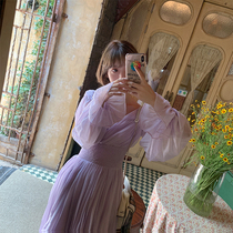 LIN CHAO ZHANG 6M MULTI-drop PLASTIC HOT SILVER SUN PLEATED SKIRT CHIFFON DRESS (LIMITED EDITION)