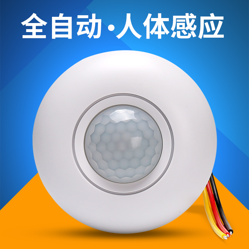 Tuo anda ceiling type human body infrared sensor switch 220V corridor surface mounted LED light intelligent delay switch