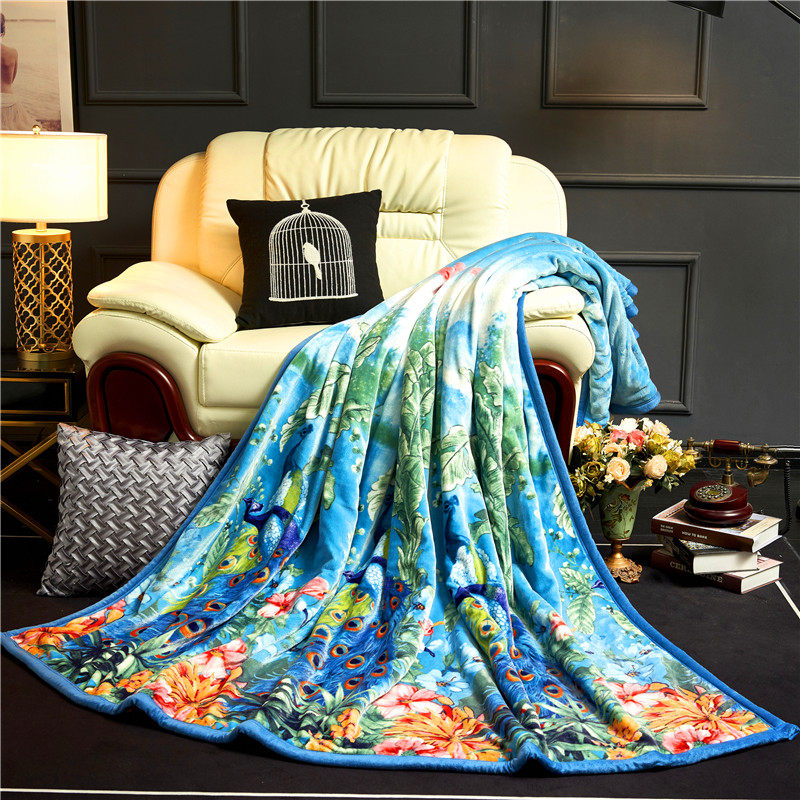 Winter blanket quilt thickened warm flannel coral fleece blanket single double bed sheet mat student dormitory bed