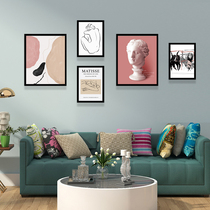 Rental apartment apartment small wall decoration mural Nordic bedroom photo frame hanging painting background decoration painting photo frame hanging wall