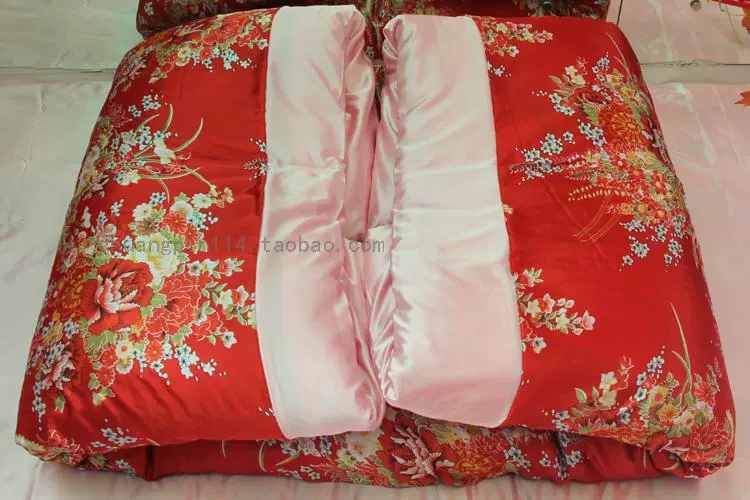 Đám cưới lụa trượt băng lụa tơ tằm bao gồm lụa satin đám cưới chăn quilt lụa - Quilt Covers