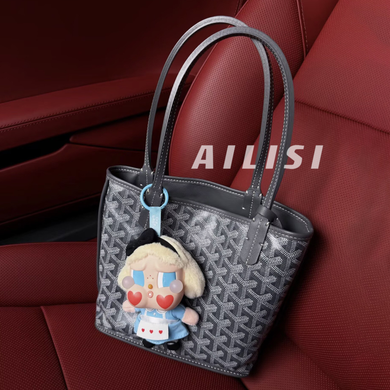 Dog Tooth Bag Mini Basket Bag Women's Vintage Leather Underarm Bag Double-Sided Printed Tote Bag Shoulder Handbag