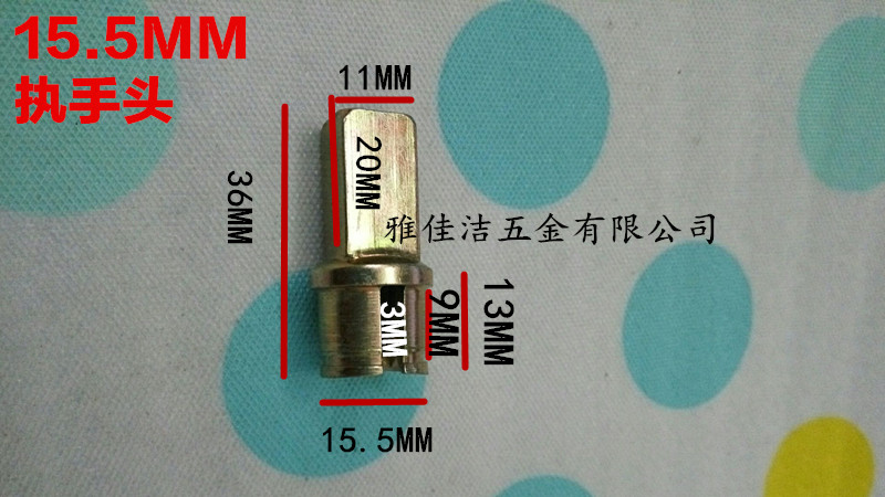 Room door lock fitting handle head connecting head handle head iron square head iron round head handle head wooden door lock security door-Taobao