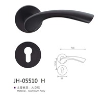 Space Aluminum Indoor Door Lock With Brief Silent Door Handle Lock Bedroom Solid Wood Room Door Lock Black Split Wood Door Lock