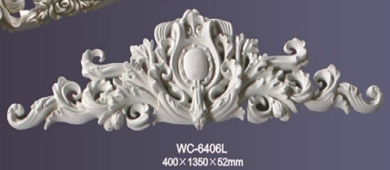 Special European-style corner flower PU background decorative flower non-gypsum decorative flower door wall cabinet top decoration 6406L - Taobao