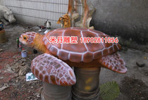 Hawksbill Turtle Sculpture Model GRP Simulation Marine Animal Sculpture Model Pendulum Shark Sculpture Model