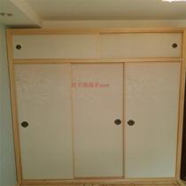  Custom-made and room partition Fosma door Japanese tatami cabinet Fosma door Japanese and Korean tatami wardrobe sliding door